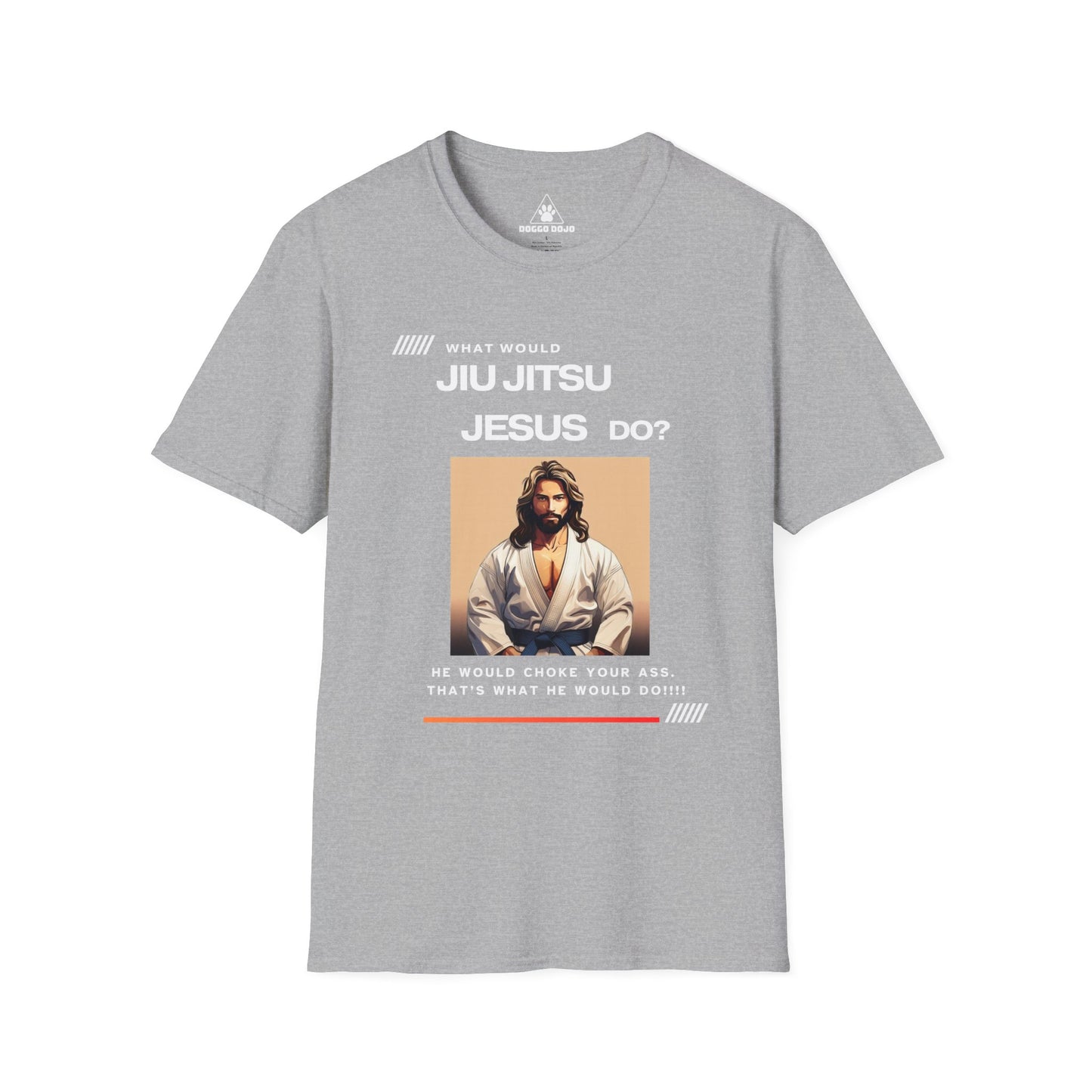 What would Jiu Jitsu Jesus do? Unisex Softstyle T-Shirt