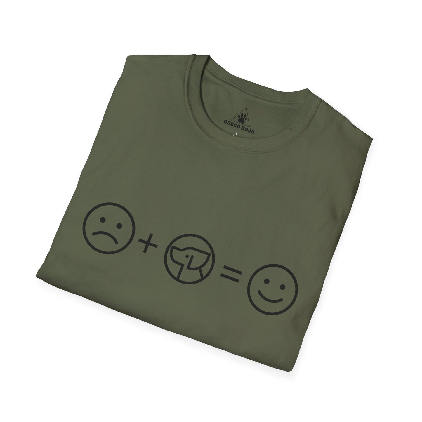 Sad + dogs = Happy T-Shirt