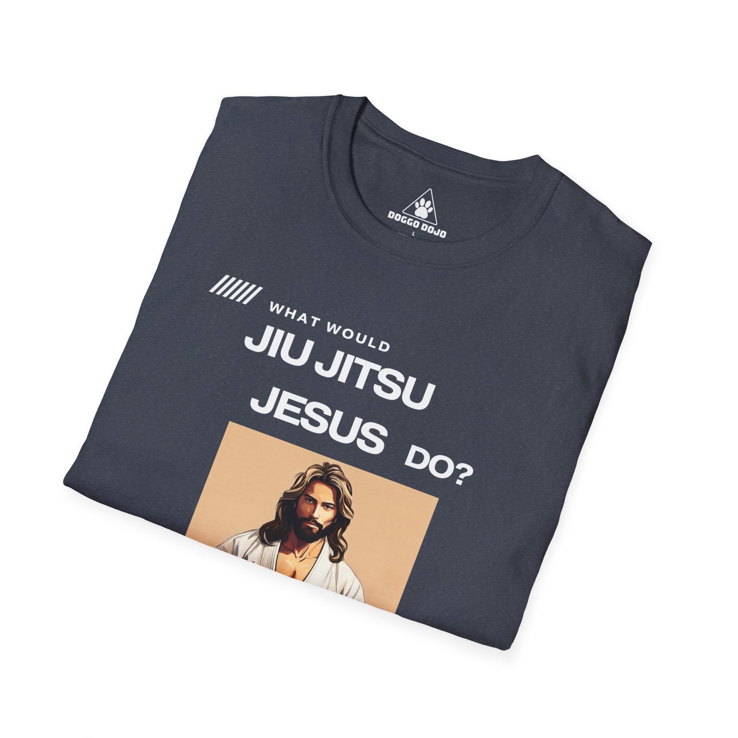 What would Jiu Jitsu Jesus do? Unisex Softstyle T-Shirt