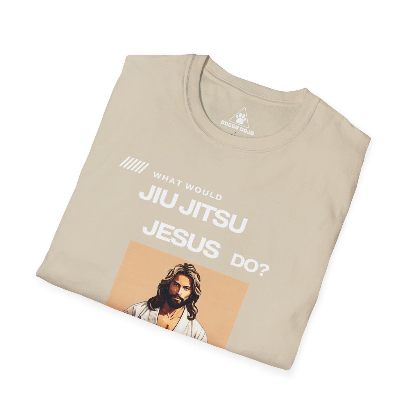 What would Jiu Jitsu Jesus do? Unisex Softstyle T-Shirt