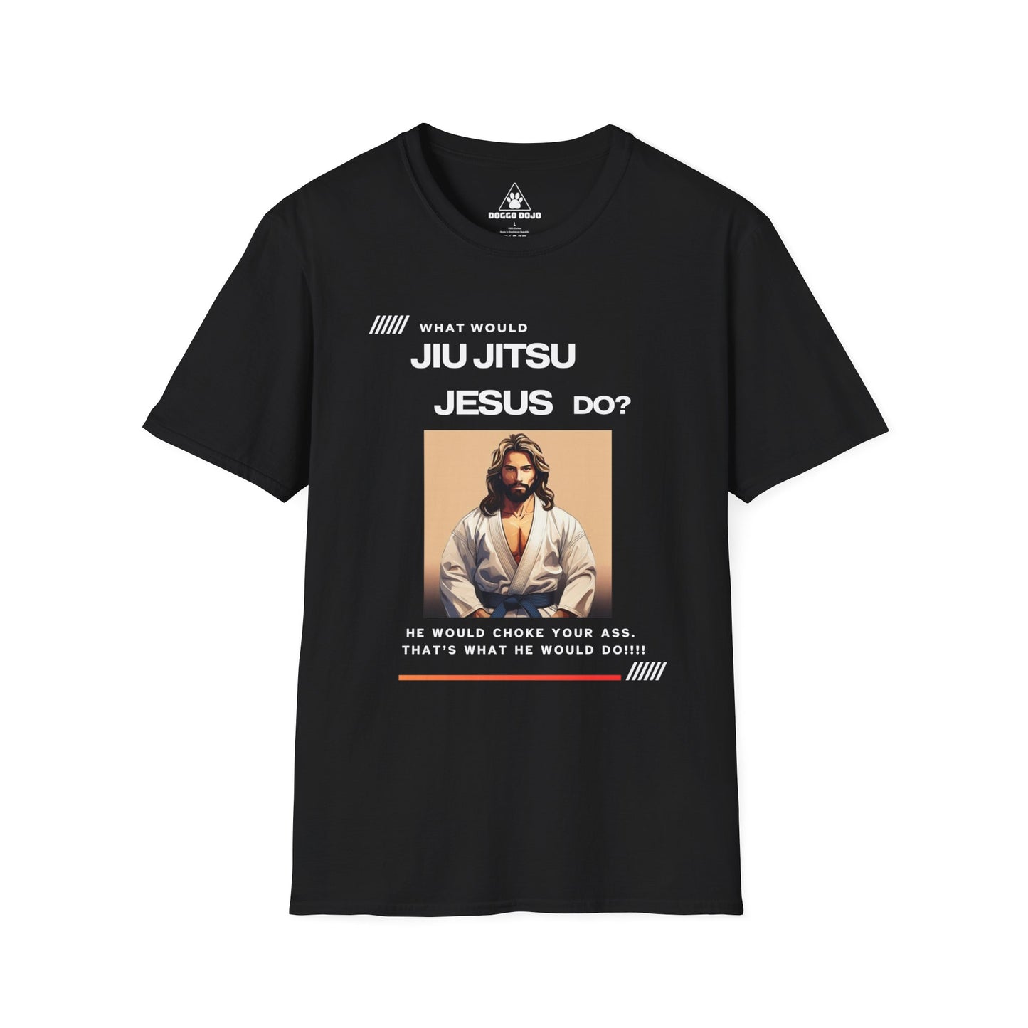 What would Jiu Jitsu Jesus do? Unisex Softstyle T-Shirt