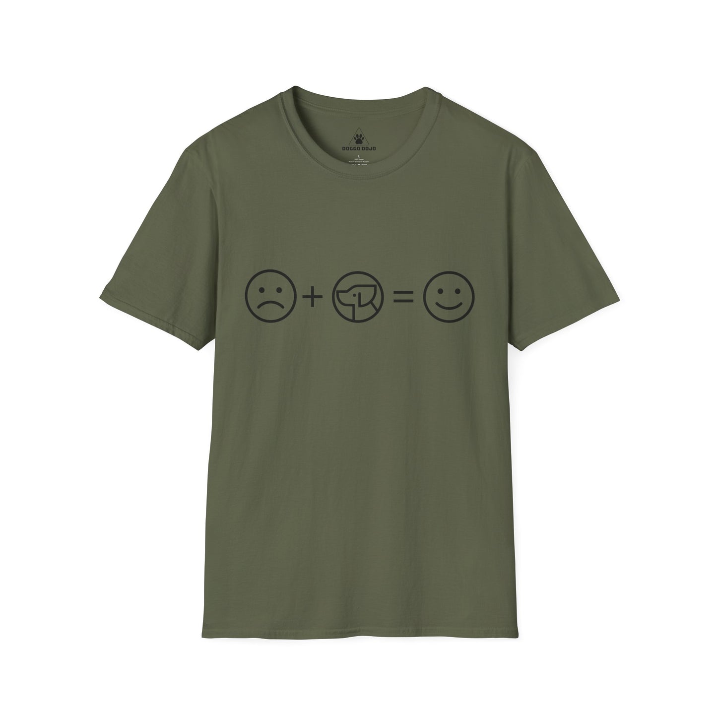 Sad + dogs = Happy T-Shirt