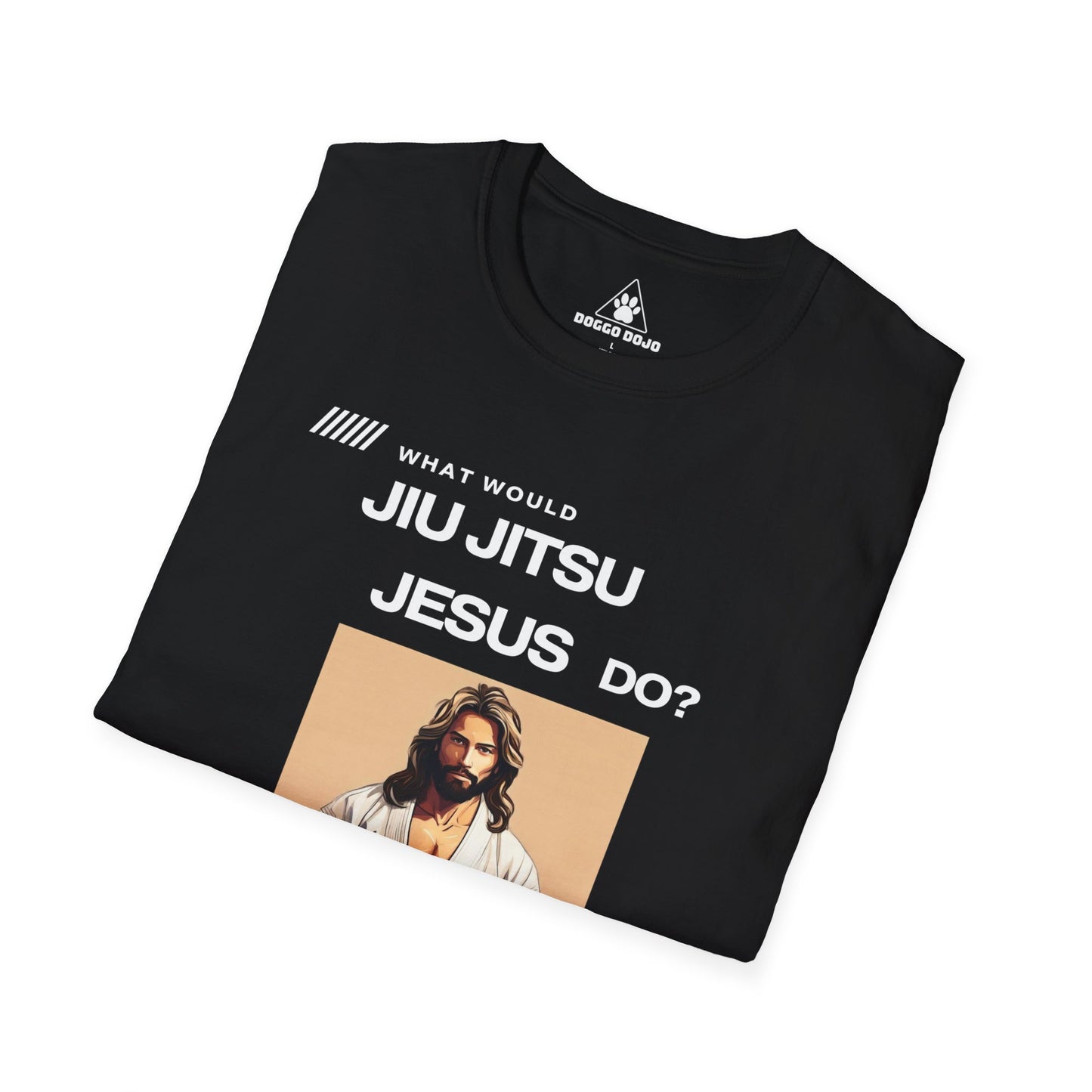 What would Jiu Jitsu Jesus do? Unisex Softstyle T-Shirt