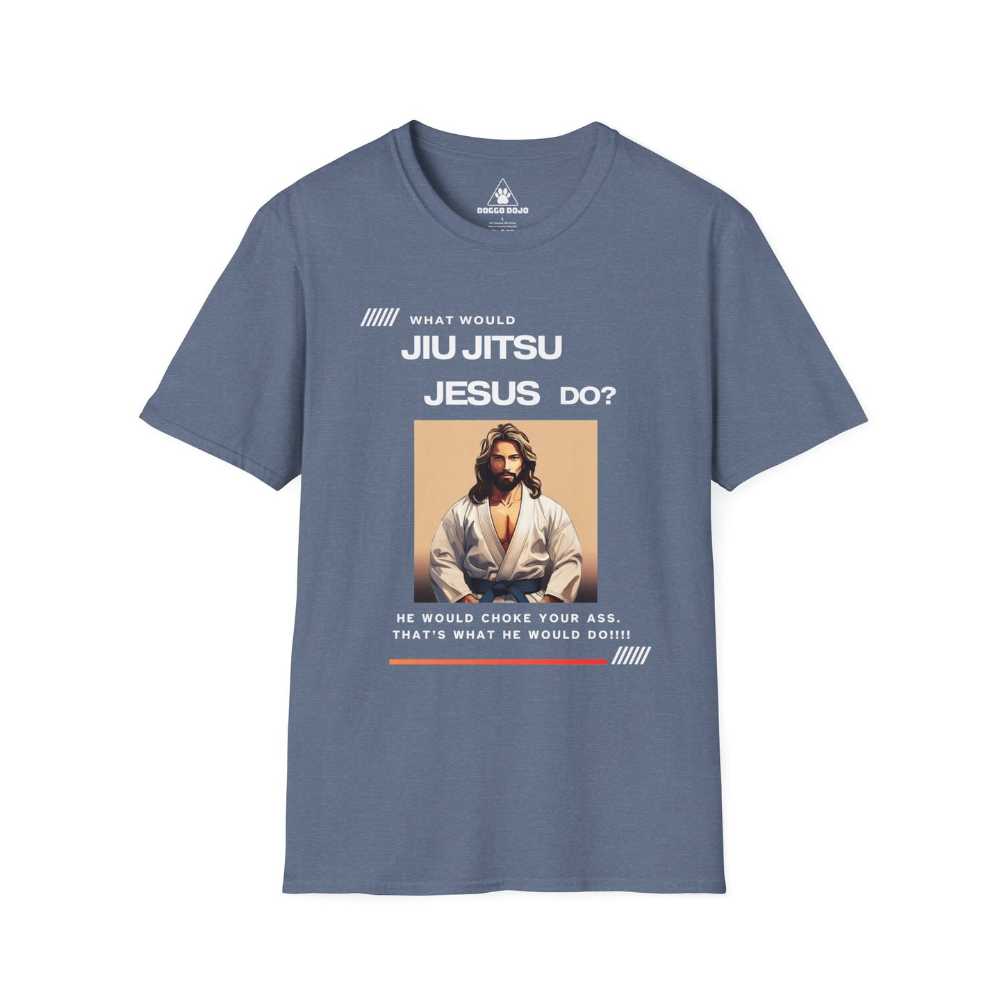 What would Jiu Jitsu Jesus do? Unisex Softstyle T-Shirt