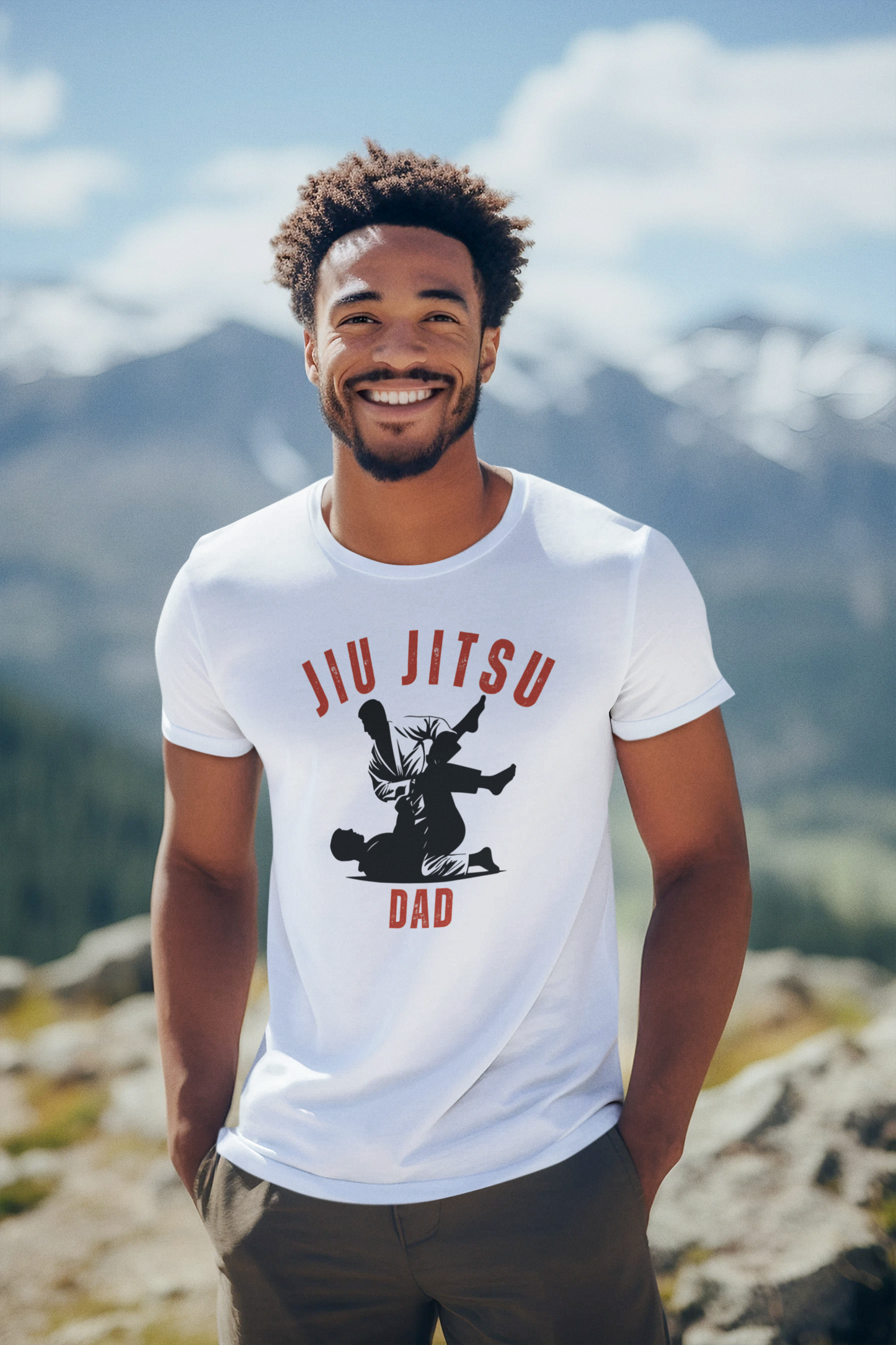 Jiu Jitsu Dad Softstyle T-Shirt