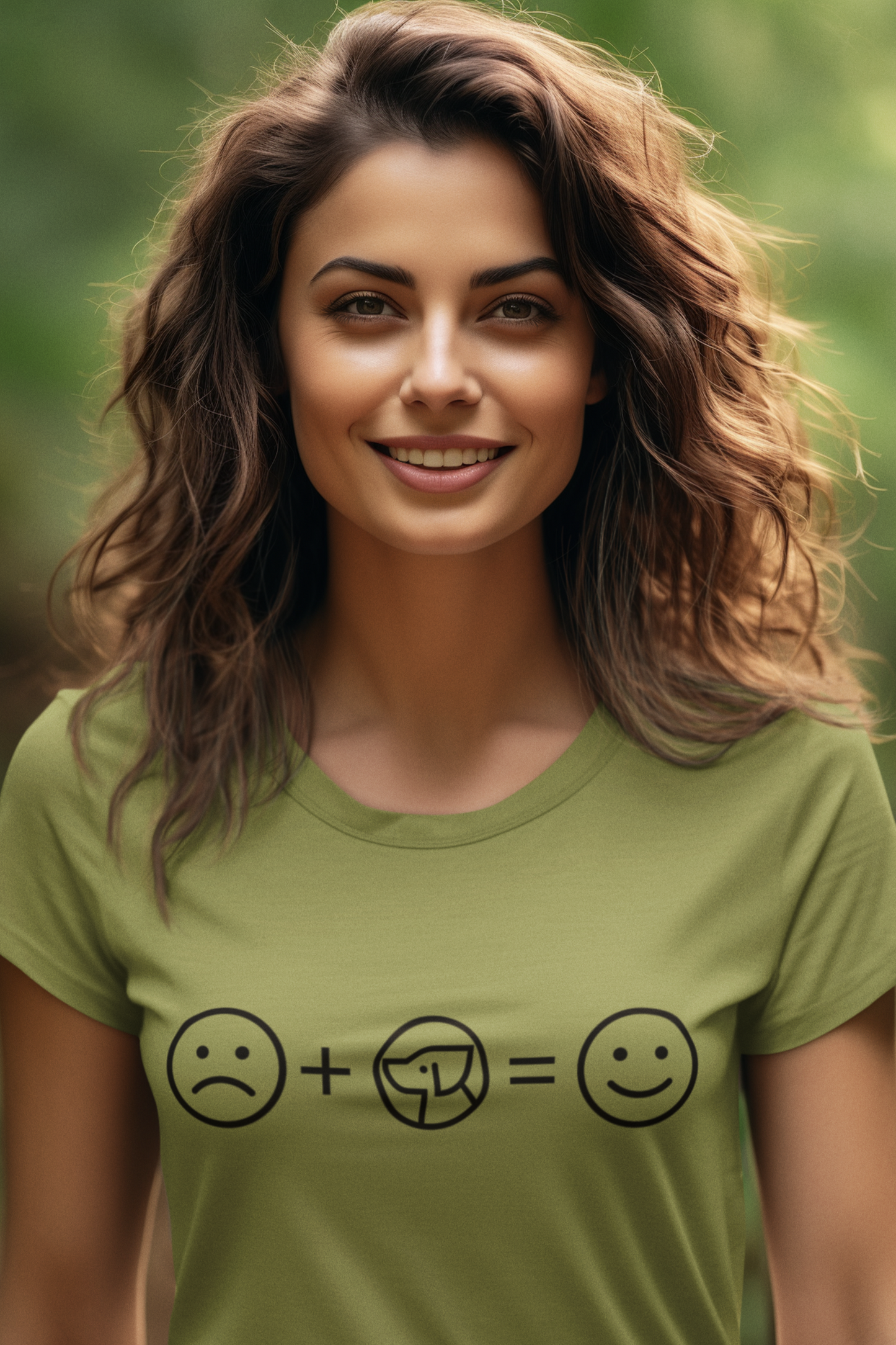 Sad + dogs = Happy T-Shirt