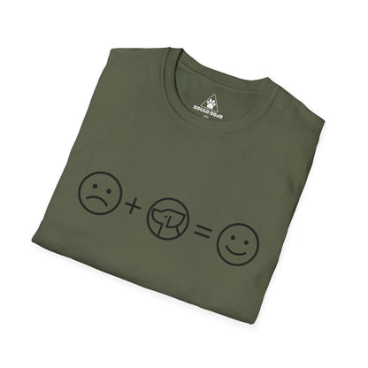 T-Shirt — Smile Formula Design (Sad + Dogs = Happy)