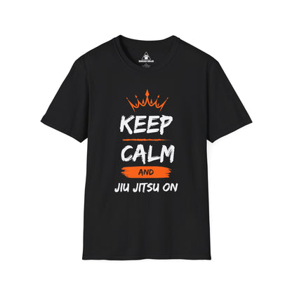 Keep Calm and Jiu Jitsu On Unisex Softstyle T-Shirt