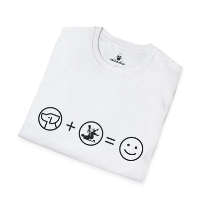 Dogs + Jiu Jitsu = Happiness  Unisex Softstyle T-Shirt