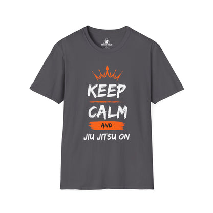 Keep Calm and Jiu Jitsu On Unisex Softstyle T-Shirt