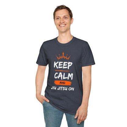 Keep Calm and Jiu Jitsu On Unisex Softstyle T-Shirt