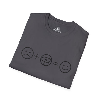 T-Shirt — Smile Formula Design (Sad + Dogs = Happy)