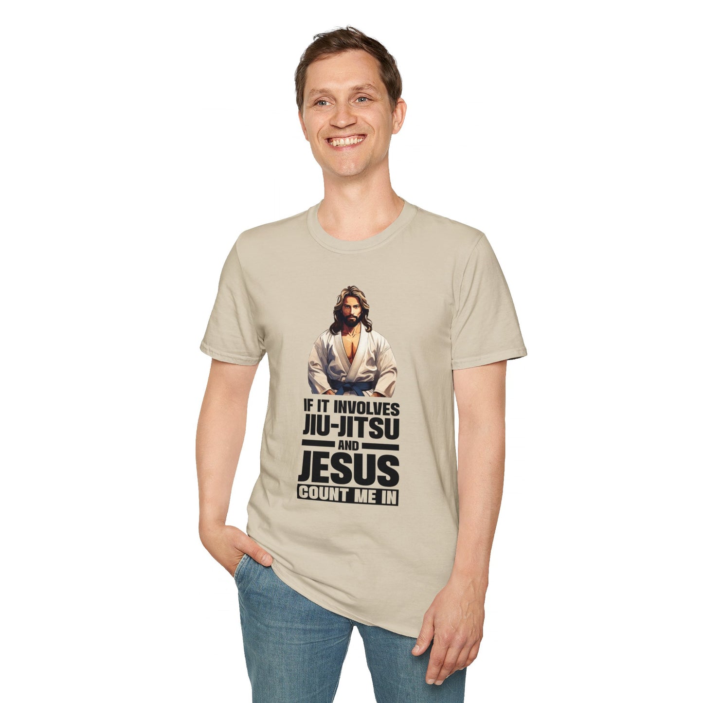 Jiu Jitsu Jesus Unisex Softstyle T-Shirt