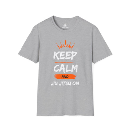 Keep Calm and Jiu Jitsu On Unisex Softstyle T-Shirt