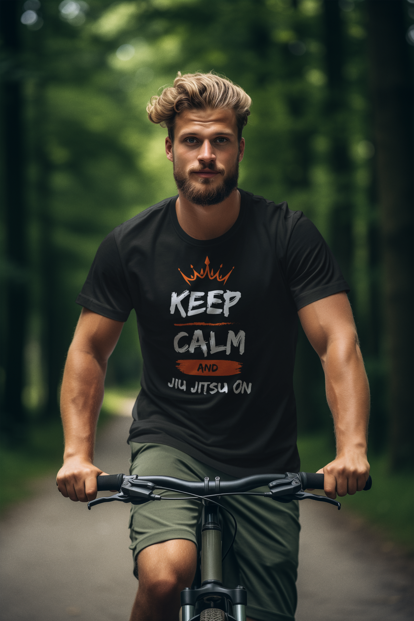 Keep Calm and Jiu Jitsu On Unisex Softstyle T-Shirt