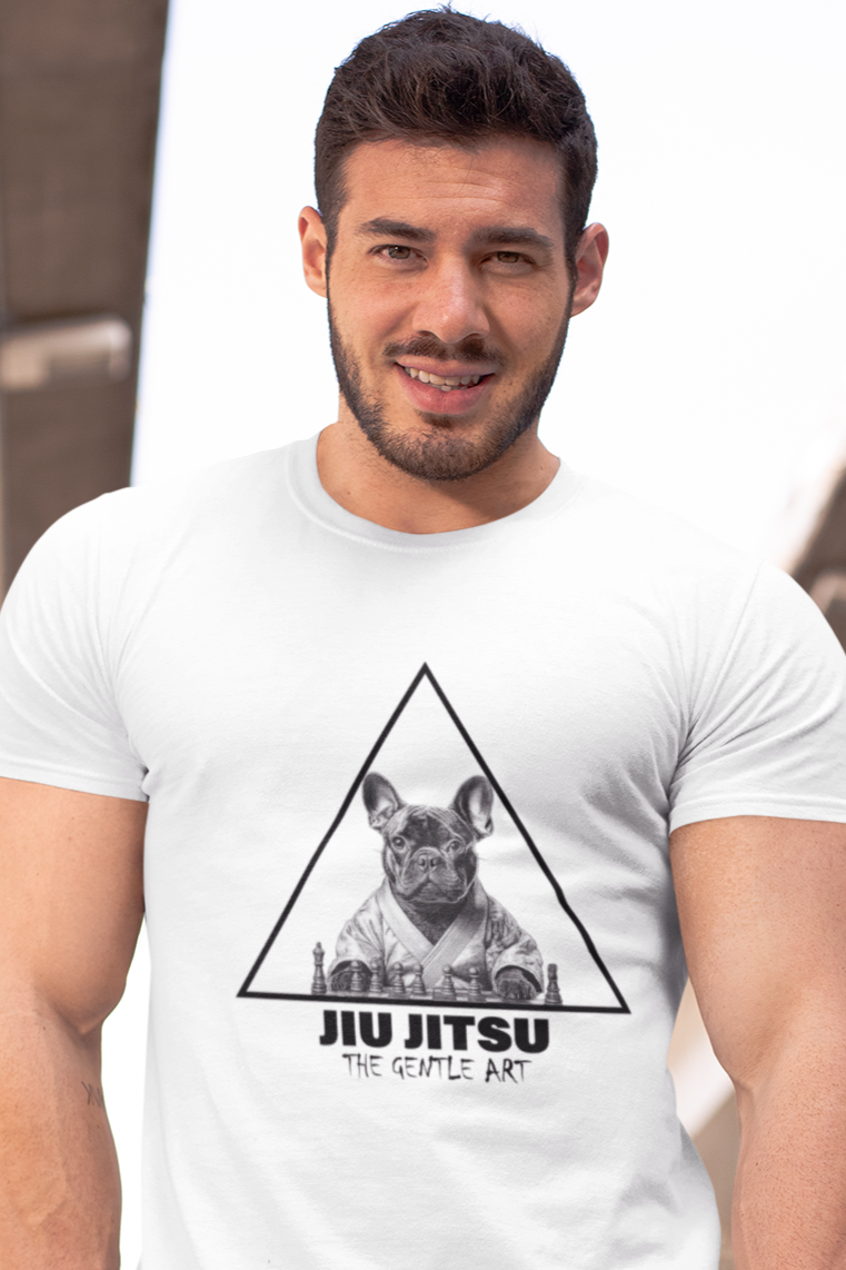 French Bulldog - JIU JITSU Unisex Softstyle T-Shirt