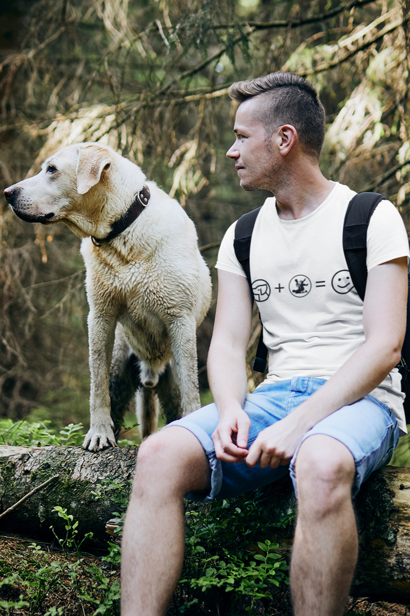 Dogs + Jiu Jitsu = Happiness  Unisex Softstyle T-Shirt