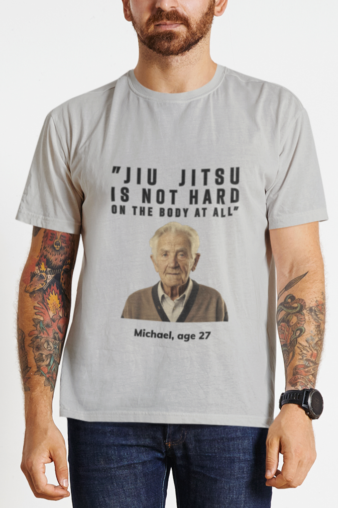 Jiu Jitsu is not hard on the body at all Unisex Softstyle T-Shirt