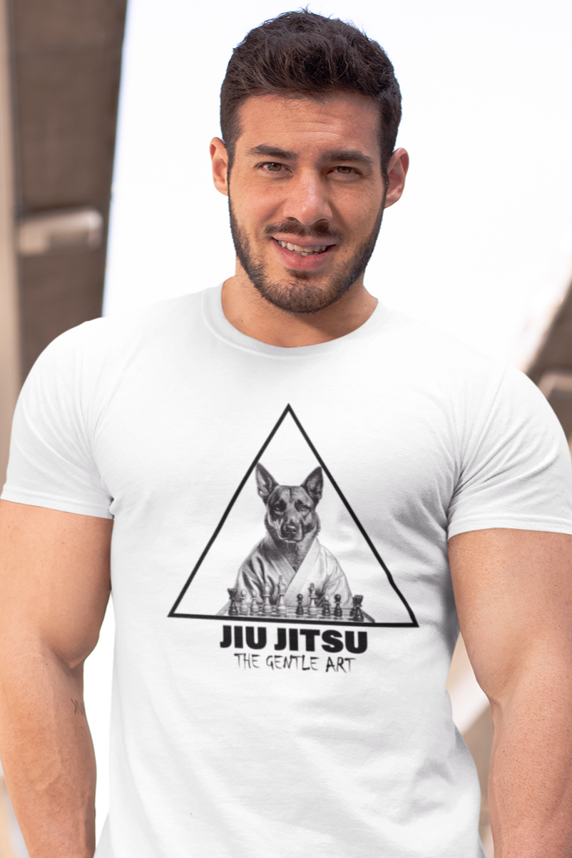 German Shepherd -JIU JITSU Unisex Softstyle T-Shirt