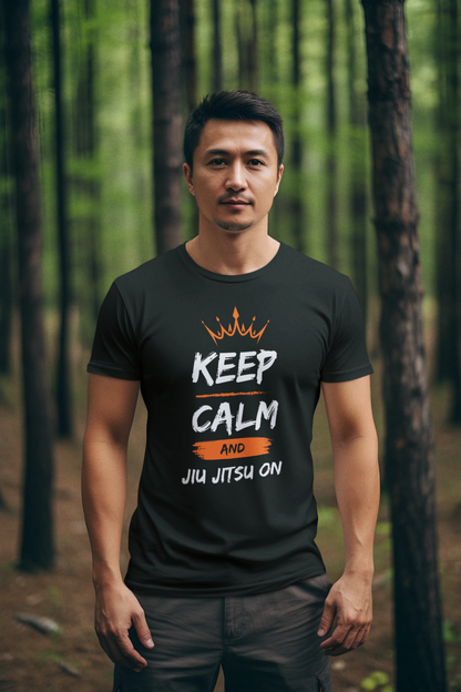 Keep Calm and Jiu Jitsu On Unisex Softstyle T-Shirt