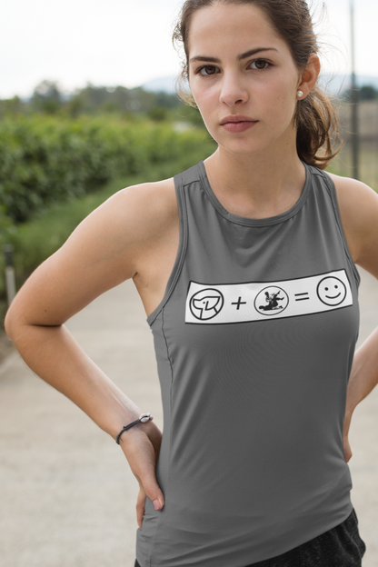 Dogs + BJJ = happiness Women's Flowy Scoop Muscle Tank