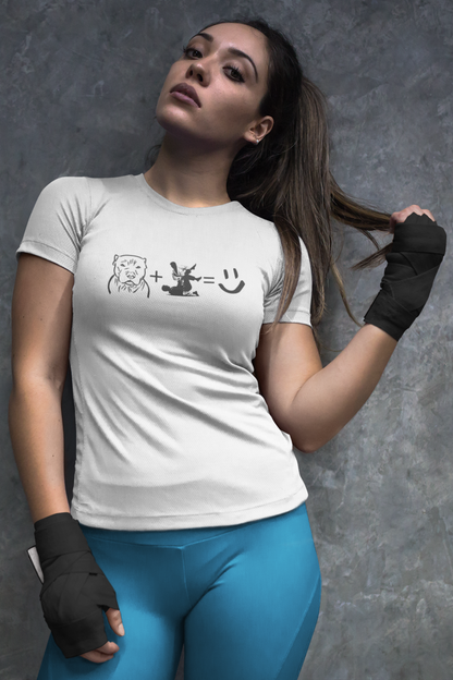 Pit Bulls + Jiu Jitsu = Happiness Unisex Softstyle T-Shirt