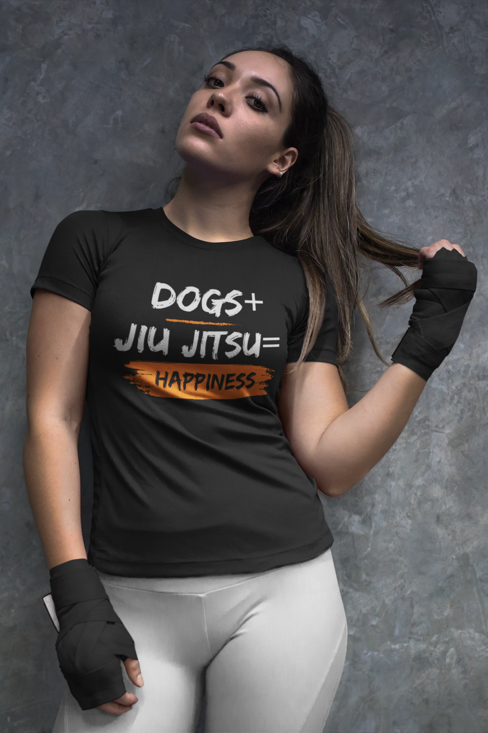 Dogs + Jiu Jitsu = Happiness  Unisex Softstyle T-Shirt